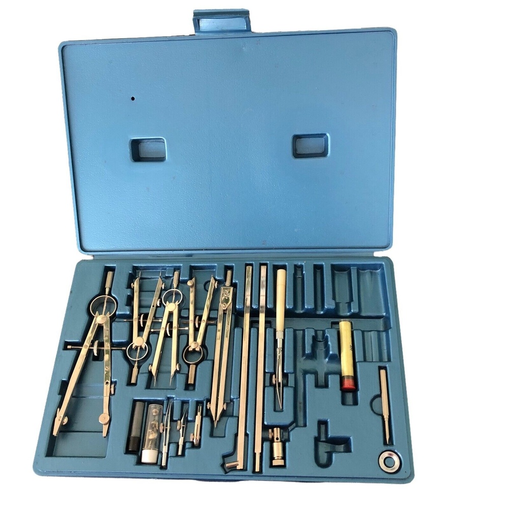 Drafting Tools Teledyne Post Career Drawing Instruments 38JG140 Not Complete Set